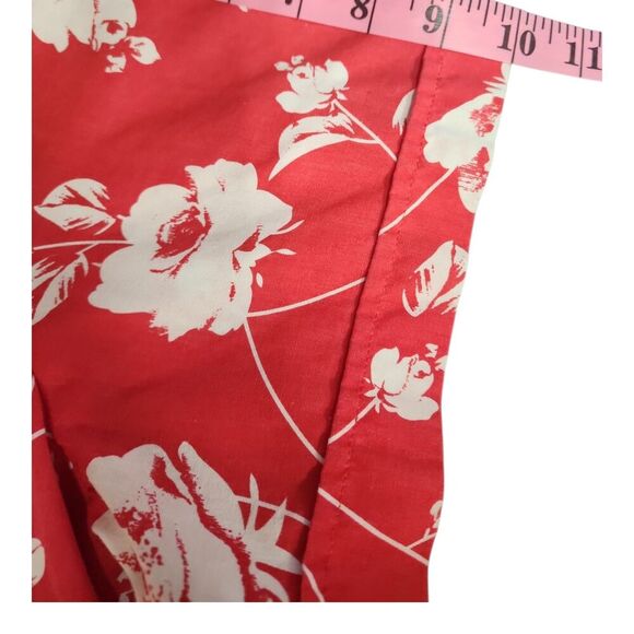 VTG Anthony Richards Red Floral Polo Shirt Women’s Plus 2X Hawaiian Tropical - Picture 8 of 8